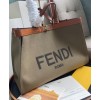 Fendi Peekaboo X-tote Canvas bag 8BH374 Khaki