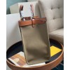 Fendi Peekaboo X-tote Canvas bag 8BH374 Khaki