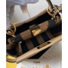 Fendi Peekaboo Iconic Mini Leather Bag