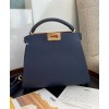 Fendi Peekaboo Iconic Essentially Leather Bag Dark Blue