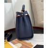Fendi Peekaboo Iconic Essentially Leather Bag Dark Blue