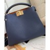 Fendi Peekaboo Iconic Essentially Leather Bag Dark Blue