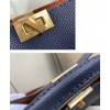 Fendi Peekaboo Iconic Essentially Leather Bag Dark Blue