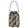 Fendi Mon Tresor Raffia Mini-Bag 8BS010 Black