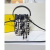 Fendi Mon Tresor Raffia Mini-Bag 8BS010 Black