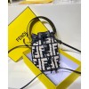 Fendi Mon Tresor Raffia Mini-Bag 8BS010 Black