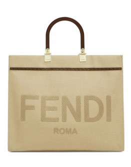 Fendi Sunshine Medium Tote 8BH386 Cream