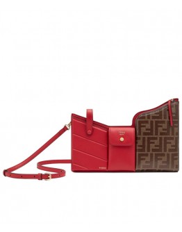Fendi 3 Pockets Mini Bag Leather Messenger 8BS025