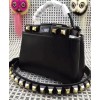 Fendi Mini Peekaboo Regular Gold Edition Black