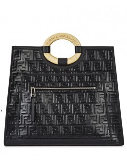 Fendi Runaway Shopper 8BH351 Black
