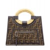 Fendi Runaway small Shopper 8BH353 Coffee