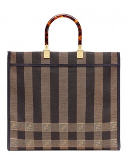 Fendi Sunshine Shopper 8BH372 Coffee