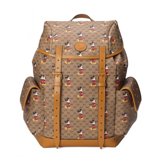 Disney x Gucci medium backpack 603898 Light Coffee