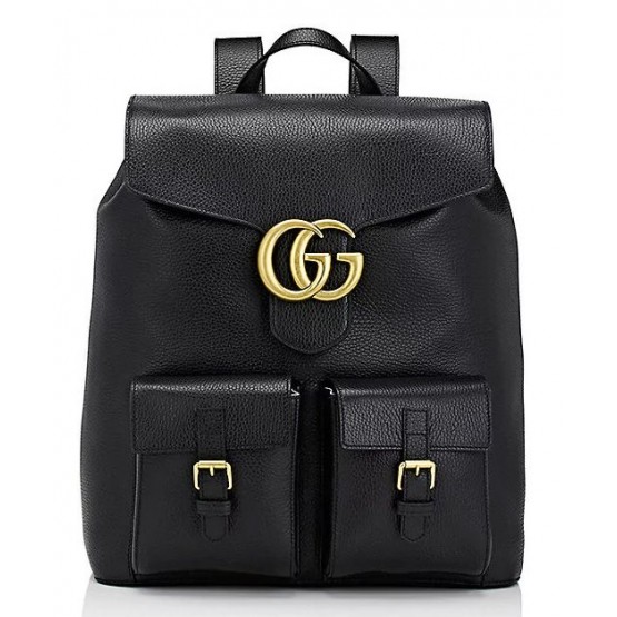 Gucci Marmont Backpack Leather 429007 Black