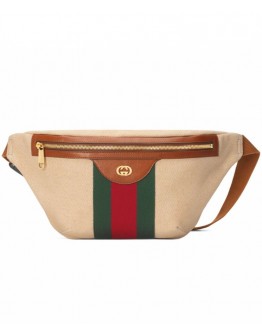 Gucci Vintage canvas belt bag 575082 Cream
