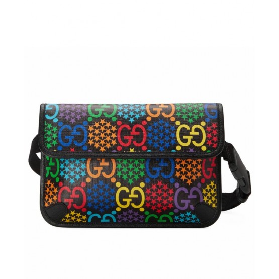 Gucci GG Psychedelic Belt Bag 598113 Green