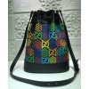 Gucci GG Psychedelic Bucket Bag 598149 Green