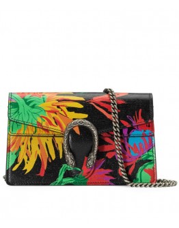 Gucci Ken Scott Print Dionysus Super Mini Bag 476432 Black