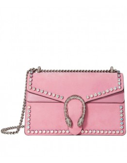 Gucci Dionysus suede shoulder bag with crystals 400249