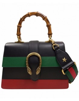 Gucci W Dionysus mini top handle bag 523367 Black