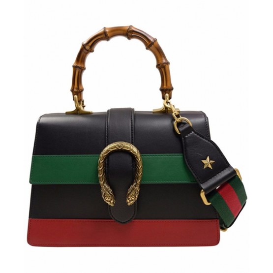 Gucci W Dionysus mini top handle bag 523367 Black
