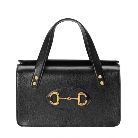 Gucci Horsebit 1955 small top handle bag 627323 Black