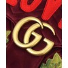 Gucci GG Marmont embroidered velvet bag 443496 Mauve