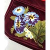 Gucci GG Marmont embroidered velvet bag 443496 Mauve