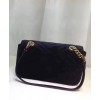 Gucci GG Marmont embroidered velvet mini bag 446744 Black