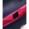 Gucci GG Marmont embroidered velvet mini bag 446744 Black