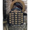 Gucci GG Marmont animal studs leather backpack 476671 Black