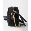 Gucci GG Marmont velvet small shoulder bag 447632 Black