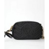 Gucci GG Marmont velvet small shoulder bag 447632 Black