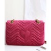 Gucci GG Marmont embroidered medium bag 443496 Peachblow