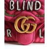 Gucci GG Marmont embroidered medium bag 443496 Peachblow