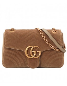 Gucci GG Marmont medium velvet shoulder bag 443496