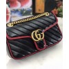Gucci GG Marmont small shoulder bag 443497 Black
