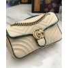 Gucci Online Exclusive GG Marmont raffia small shoulder bag 443497