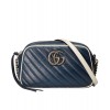 Gucci GG Marmont Matelasse Shoulder Bag 447632 Blue