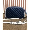Gucci GG Marmont Matelasse Shoulder Bag 447632 Blue
