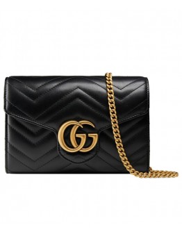 Gucci GG Marmont Matelasse Mini Bag 474575 Black