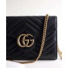 Gucci GG Marmont Matelasse Mini Bag 474575 Black