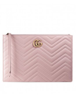 Gucci GG Marmont matelasse leather pouch 476440