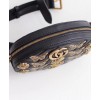 Gucci GG Marmont animal studs leather belt bag 491294 Black