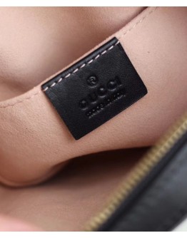Gucci GG Marmont animal studs leather belt bag 491294 Black