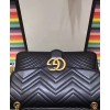 Gucci GG Marmont large shoulder bag 498090 Black
