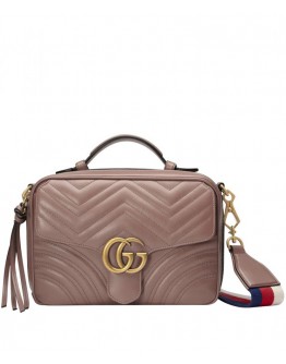 Gucci GG Marmont matelasse top handle bag 498100
