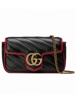 Gucci GG Marmont super mini bag 574969 Black
