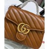 Gucci GG Marmont small top handle bag 583571 Coffee