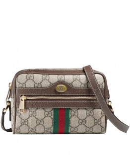 Gucci Ophidia GG Supreme mini bag 517350 Dark Coffee